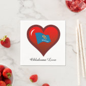 Oklahoma-Liebe Serviette (Beispiel)