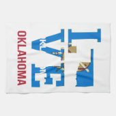 Oklahoma Liebe USA Staat Geschirrtuch (Horizontal)