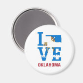 Oklahoma Liebe USA Staat Magnet (Vorderseite/Rückseite)
