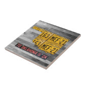 Oklahoma-Lizenz-Platten-Karten-Keramik-Fliese Fliese (Seite)