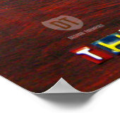 Oklahoma Lizenzplakat Karte drucken Poster (Ecke)