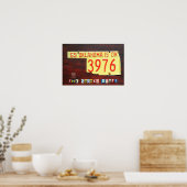 Oklahoma Lizenzplakat Karte drucken Poster (Küche)