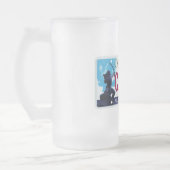Oklahoma-Lizenzplatten-Tasse Mattglas Bierglas (Links)