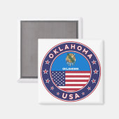 Oklahoma Magnet (Vorderseite/Rückseite)