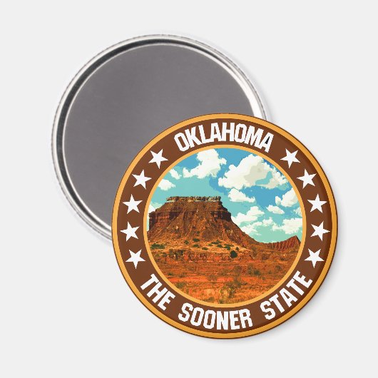 Oklahoma Magnet (Vorderseite/Rückseite)
