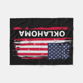 Oklahoma Männer und Frauen  Fleecedecke (Vorderseite (Horizontal))