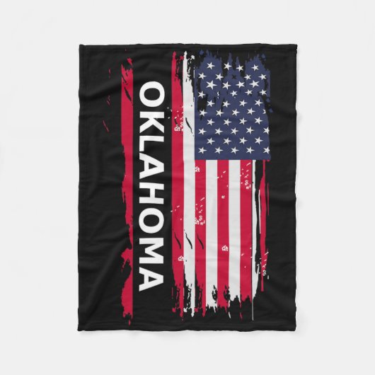 Oklahoma Männer und Frauen  Fleecedecke (Vorderseite)