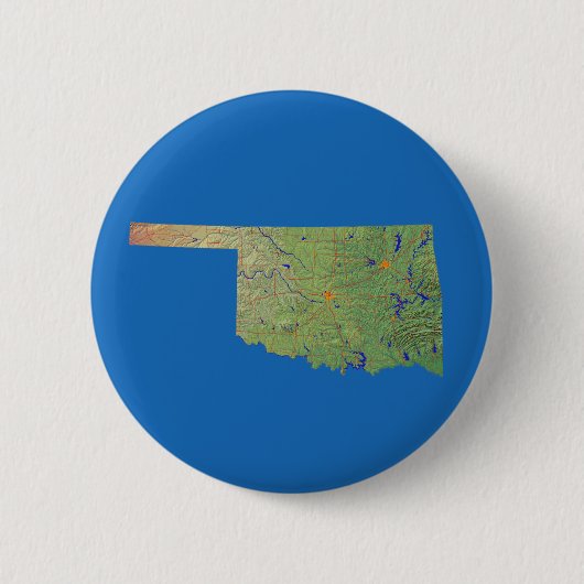 Oklahoma Map Button (Vorderseite)