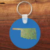 Oklahoma Map Schlüsselanhänger (Vorderseite)