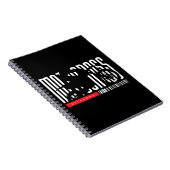 Oklahoma Motocross Motorrad-Silhouette Notizblock (Rechte Seite)