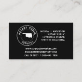 Oklahoma Notare Public Services Visitenkarte (Vorderseite)