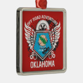 Oklahoma Off Road Adventure 4x4 Trails Mudding Ornament Aus Metall (Rechts)