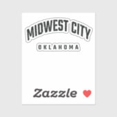 Oklahoma OK Aufkleber (Blatt)