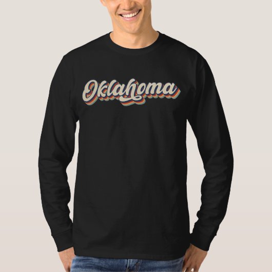 Oklahoma Ok Vintag Staat Retro T-Shirt (Vorderseite)
