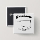 OKLAHOMA - "OKLAHOMA-STAATS-MOTTO" T - Shirts und Button (Vorne & Hinten)