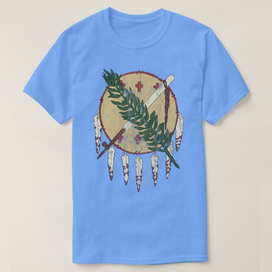 Oklahoma Osage Schild erschüttert T-Shirt (Design vorne)