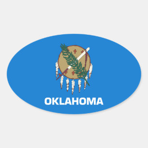 Oklahoma Ovaler Aufkleber