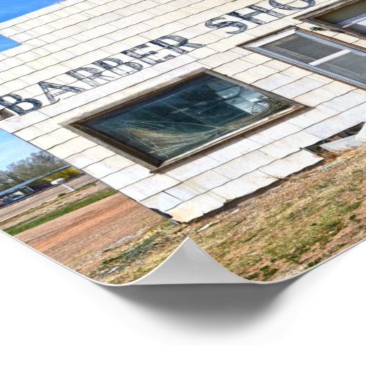 Oklahoma Panhandle Barber Shop Poster (Ecke)