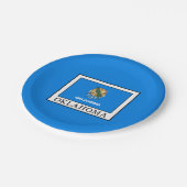 Oklahoma Pappteller (Schrägansicht)