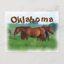 Oklahoma - Pferde 2 Postkarte