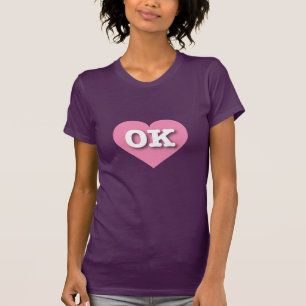 Oklahoma Pink Heart - I Liebe OK T-Shirt