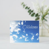 Oklahoma Post Card Blue Skies 2 Postkarte (Stehend Vorderseite)