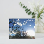 Oklahoma Postcard Blue Skies 1 Postkarte (Stehend Vorderseite)