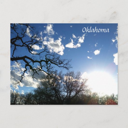 Oklahoma Postcard Blue Skies 1 Postkarte (Vorderseite)