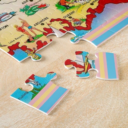 Oklahoma Postcard Jigsaw Puzzle (Seite)