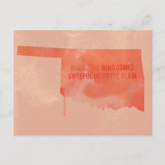 OKLAHOMA POSTCARD POSTKARTE (Vorderseite)