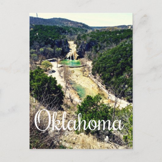 Oklahoma Postcard Turner Falls Postkarte (Vorderseite)