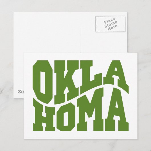 Oklahoma Postkarte (Vorne/Hinten)