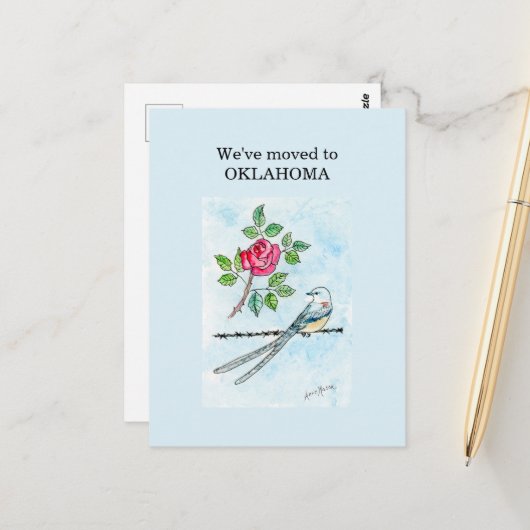 Oklahoma Postkarte (Vorderseite/Rückseite Beispiel)