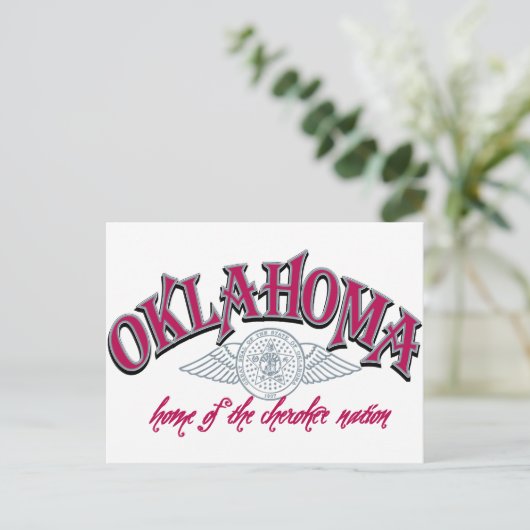 Oklahoma Postkarte (Stehend Vorderseite)