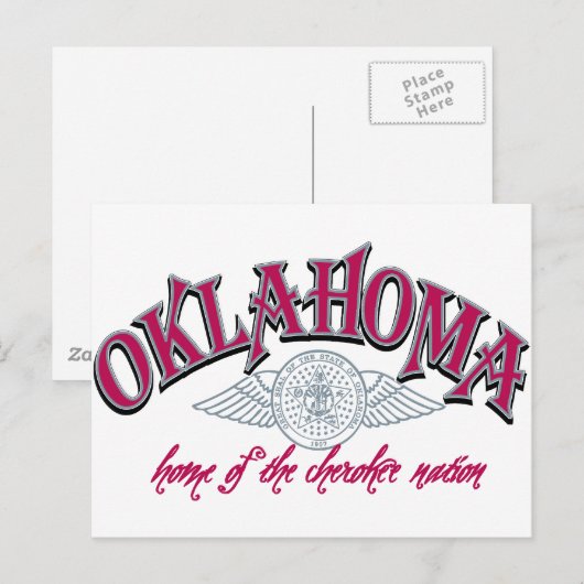 Oklahoma Postkarte (Vorne/Hinten)