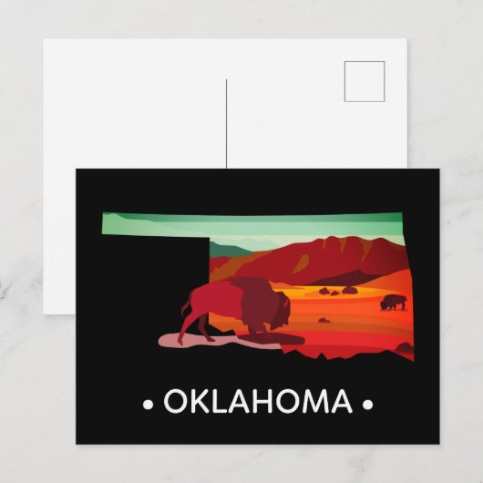 Oklahoma Postkarte (Vorne/Hinten)