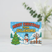OKLAHOMA Postkarte (Stehend Vorderseite)
