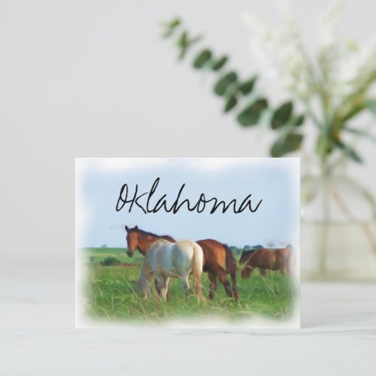 Oklahoma Postkarte (Stehend Vorderseite)