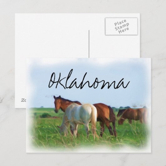 Oklahoma Postkarte (Vorne/Hinten)