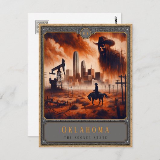 Oklahoma | Postkarte Gothic Art (Vorne/Hinten)