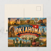 Oklahoma-Postkarte Postkarte (Vorne/Hinten)