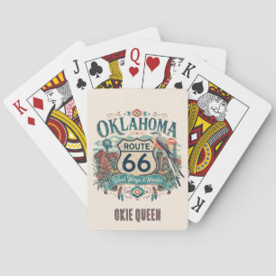 Oklahoma Prairie Boho Route 66 Spielabend Spielkarten