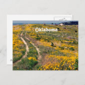 Oklahoma Prairie Postkarte (Vorne/Hinten)