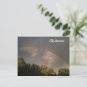 Oklahoma Rainbow Sky Postcard Postkarte (Stehend Vorderseite)