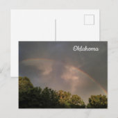 Oklahoma Rainbow Sky Postcard Postkarte (Vorne/Hinten)