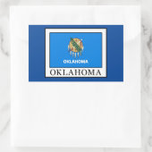 Oklahoma Rechteckiger Aufkleber (Tasche)