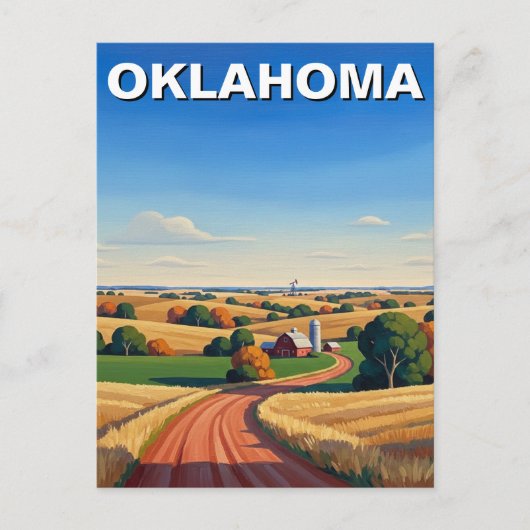 Oklahoma Reise Postkarte (Vorderseite)