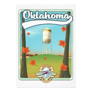 Oklahoma-Reiseplakat Fotodruck