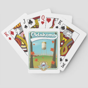 Oklahoma-Reiseplakat Spielkarten