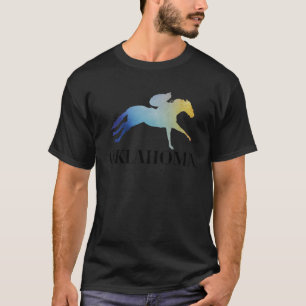 Oklahoma-Rennpferd in Aquarell T-Shirt